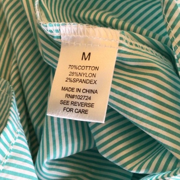 Grand & Greene Womens Green Boho Off The Shoulder Embroidered Top Size Medium - Picture 7 of 7